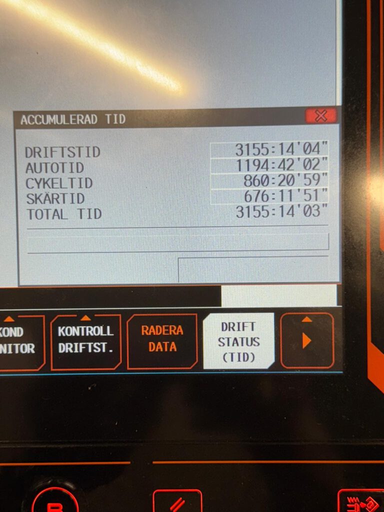 Mazak Integrex i-350HS - CNC-styrning med maskinens körtid