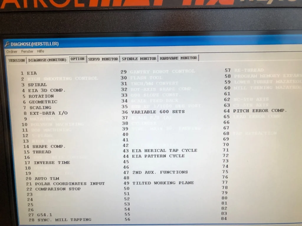 Mazak-VCN-410-A-II-options