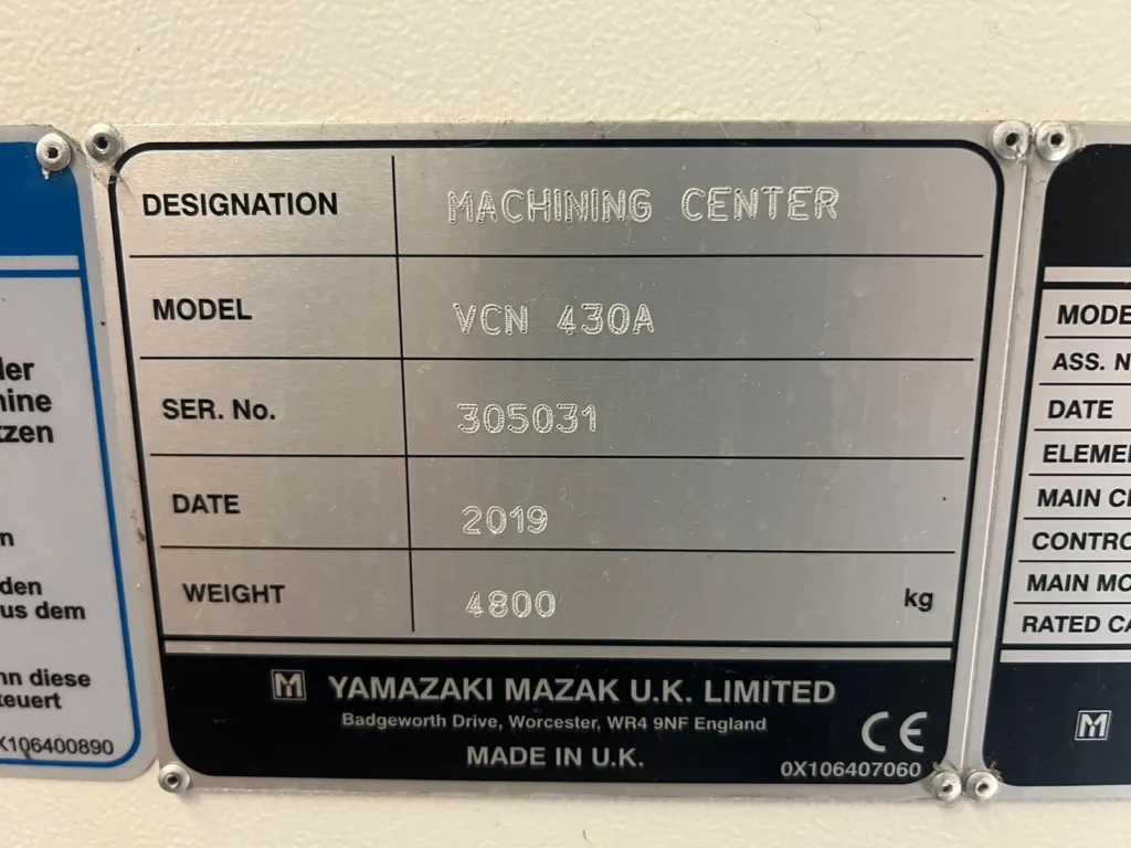 Mazak-VCN-430A-plate