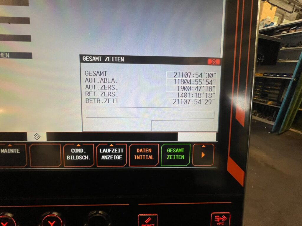 Stundenzähler der mazak Quick Turn 250 MY