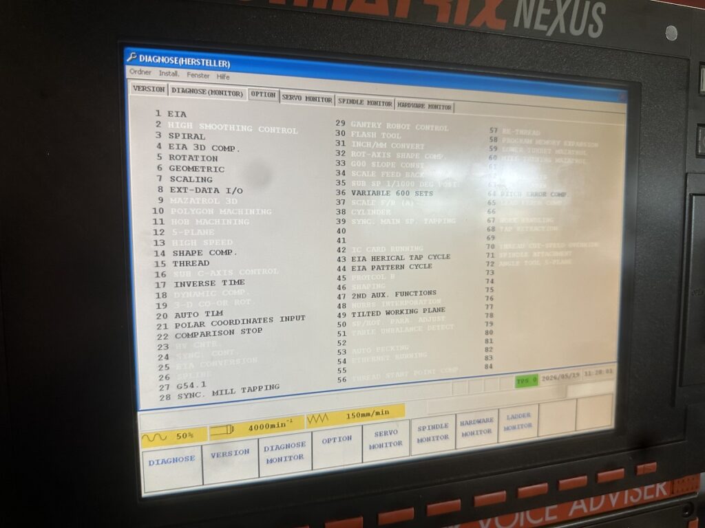 Mazak-VCN-510-C-II-options